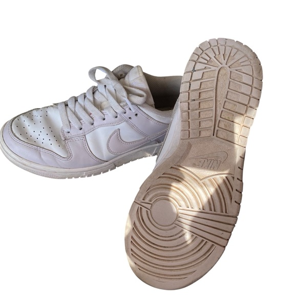 Nike Women's Dunks low Classic White Sneakers - Picture 4 of 5